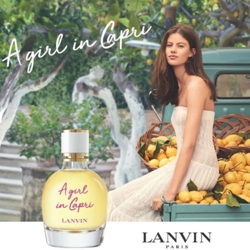 Lanvin's A Girl in Capri fragrance ad
